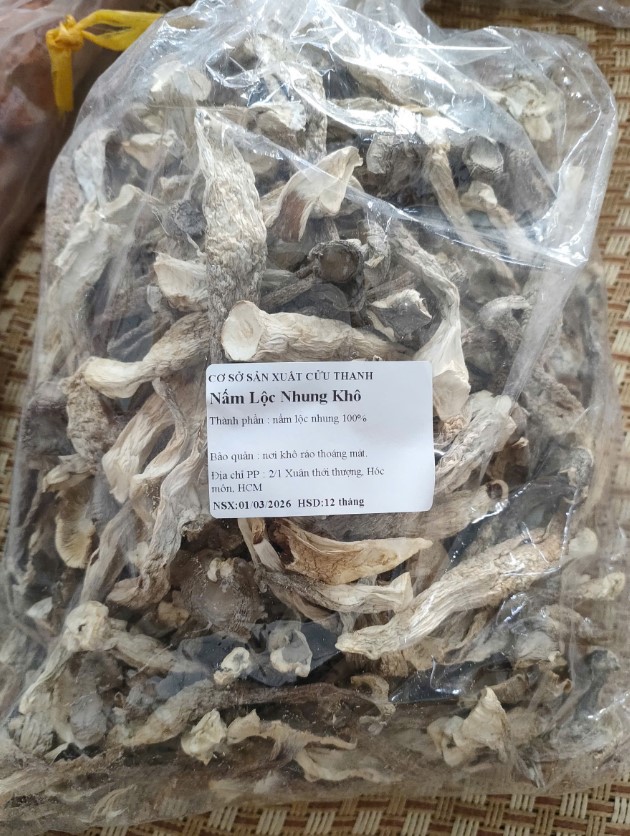 Nấm Lộc Nhung Khô Cửu Thanh 500g